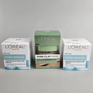 L'Oreal Hydra Renewal Cream and Pure-Clay Mask Set